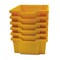 Gratnells Storage Tote Tray, Sunshine Yellow, Polypropylene, 6 PK F0202P6 - alternate 1